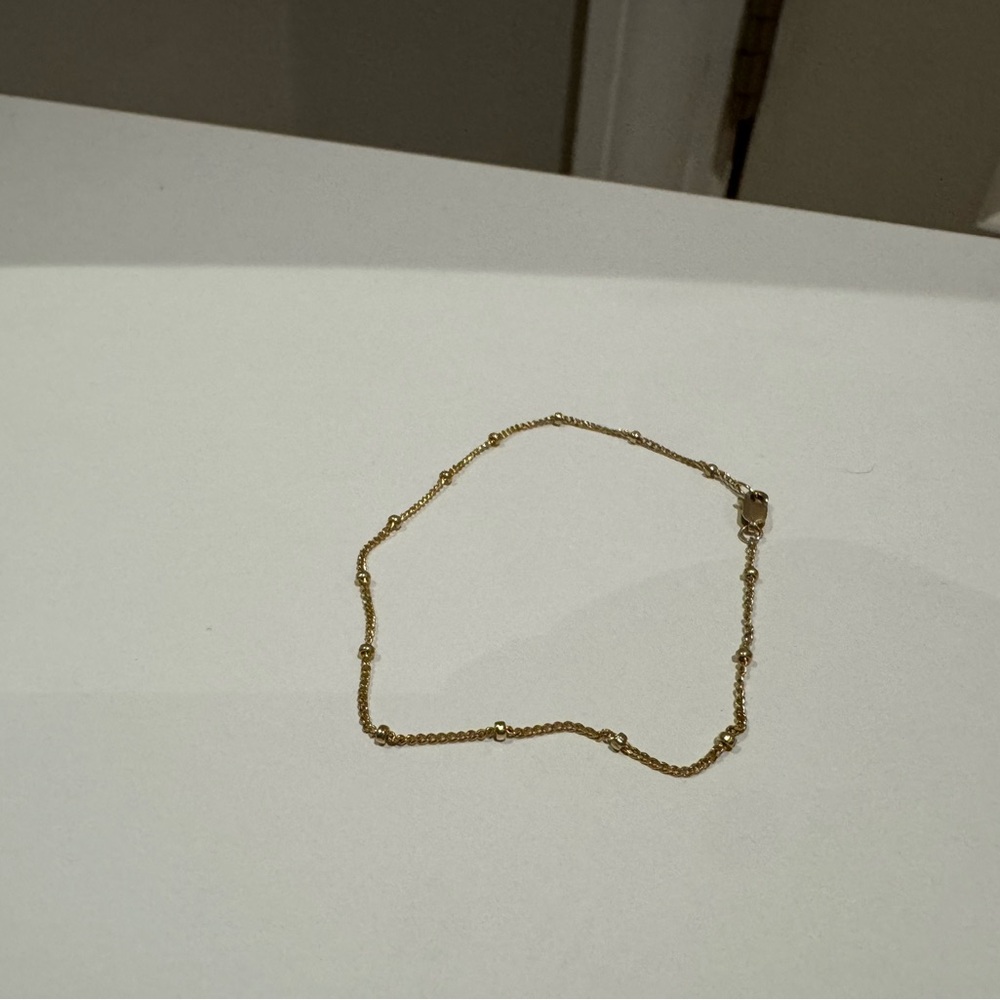 14k Yellow Gold Chain Bracelet
